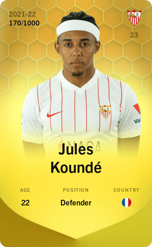 Jules Koundé 2021-22 • Limited 170/1000