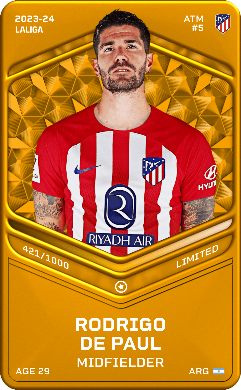Rodrigo De Paul 2023-24 • Limited 421/1000