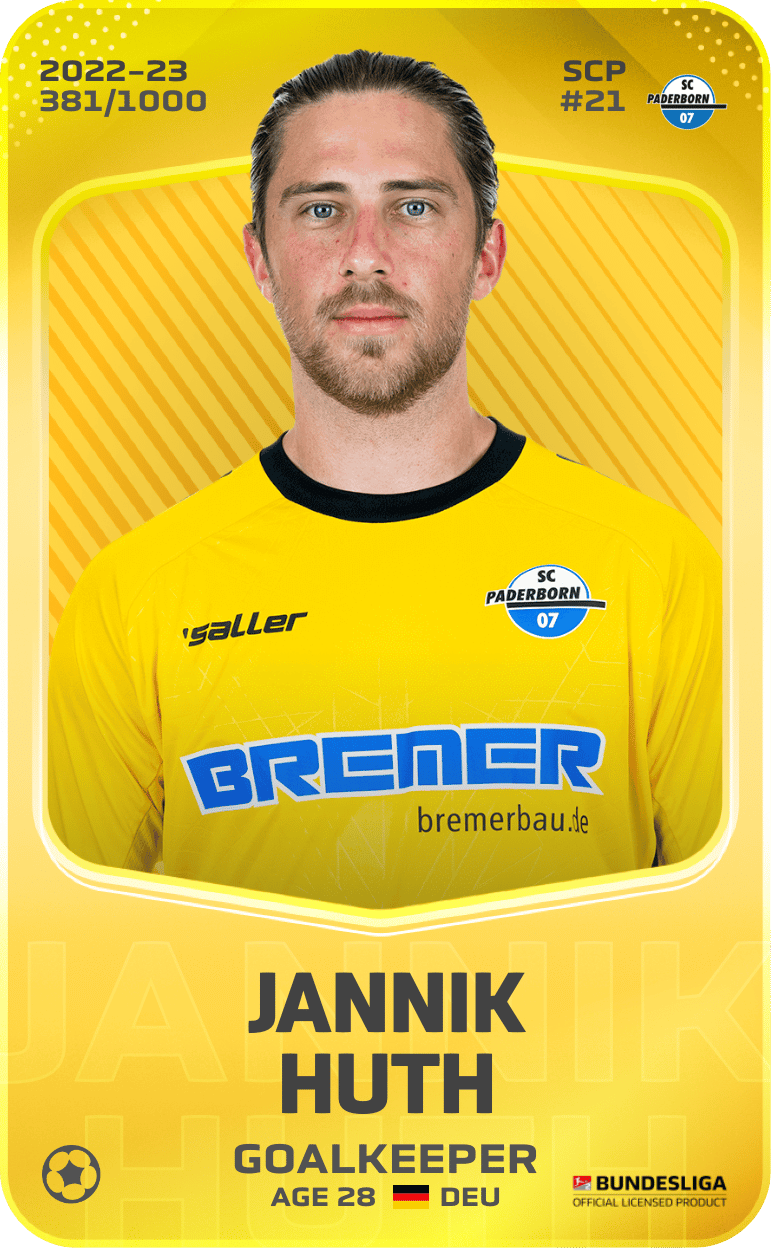 Jannik Huth 2022-23 • Limited 381/1000