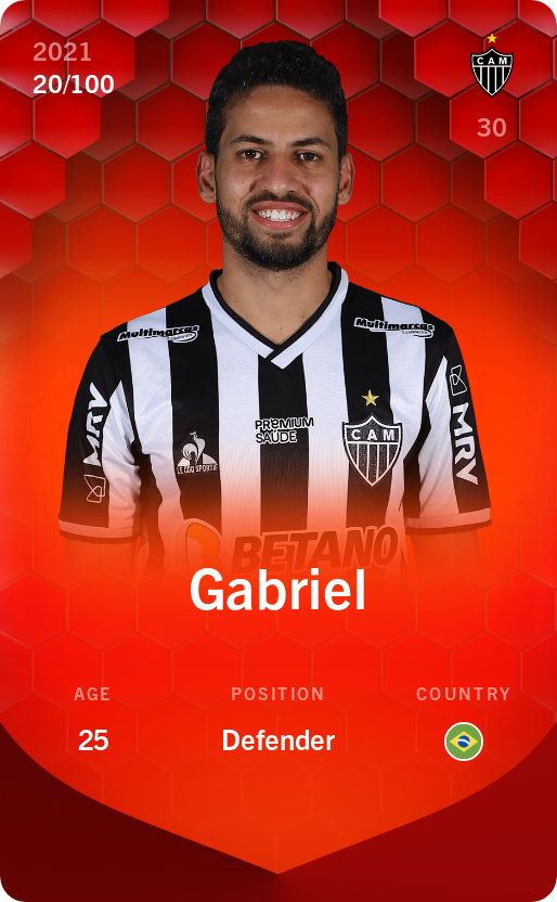 Sorare - Sorare Official - Gabriel 2021-22 • Rare 20/100 - NFT # 121107643953462395427046992571976252588606062042015518841703799370328736755