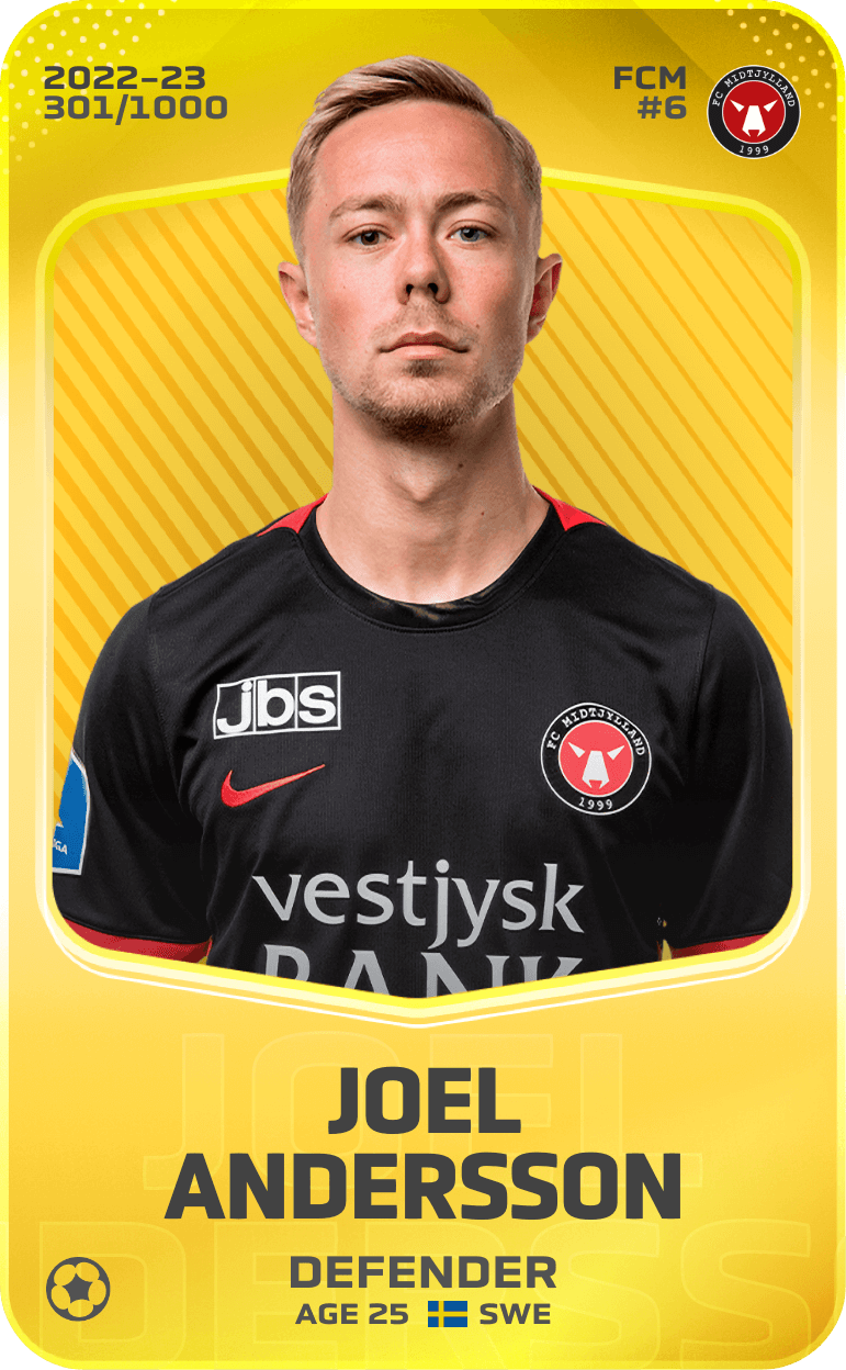 Joel Andersson 2022-23 • Limited 301/1000