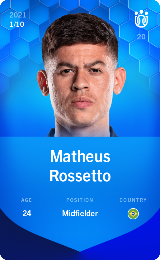 Sorare - Sorare Official - Matheus Rossetto 2021-22 • Super Rare 1/10 - NFT # 1584545426148565403621776189319708884847910655947486114488410596939440614261
