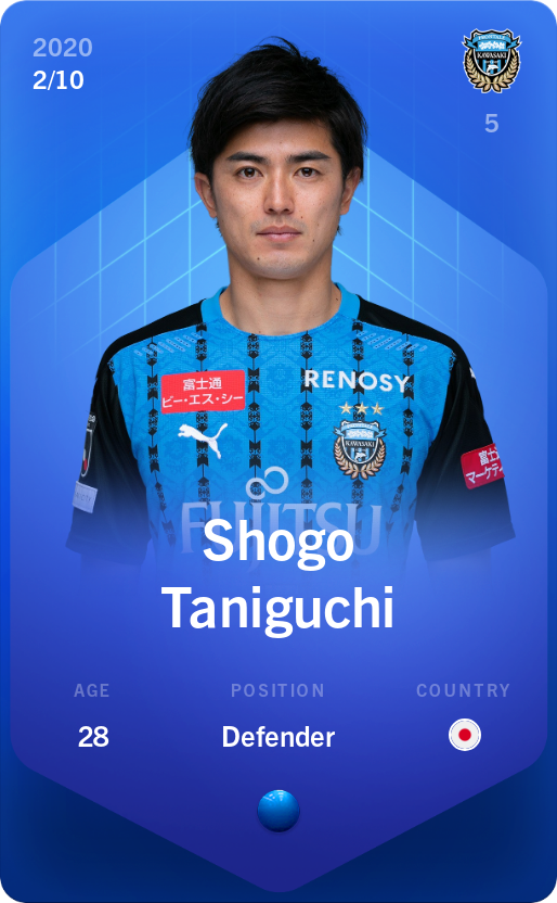 Sorare - Sorare Official - Shogo Taniguchi 2020-21 • Super Rare 2/10 - NFT # 72572874705204932460179080928391199554179778408541962274780902678199007766741