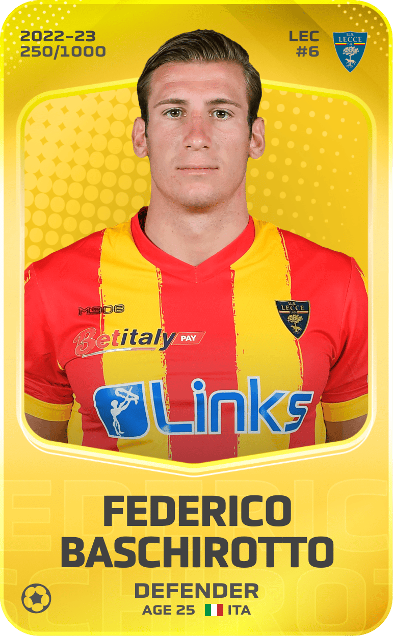 Federico Baschirotto 2022-23 • Limited 250/1000