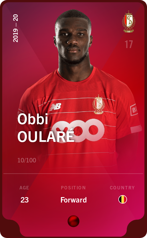 Sorare - Sorare Official - Obbi Oularé 2019-20 • Rare 10/100 - NFT # 32747560878701213118651289931049540632039476481780302439615125829046939391756