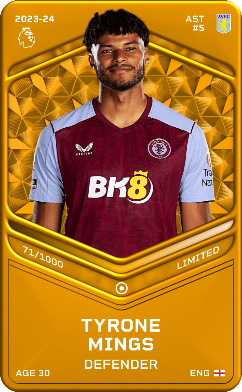 Tyrone Mings 2023-24 • Limited 71/1000
