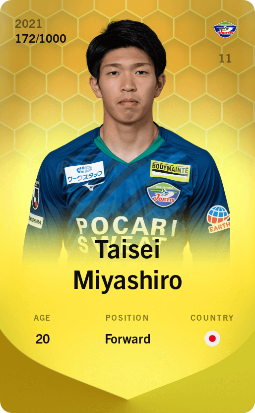 Taisei Miyashiro 2021-22 • Limited 172/1000