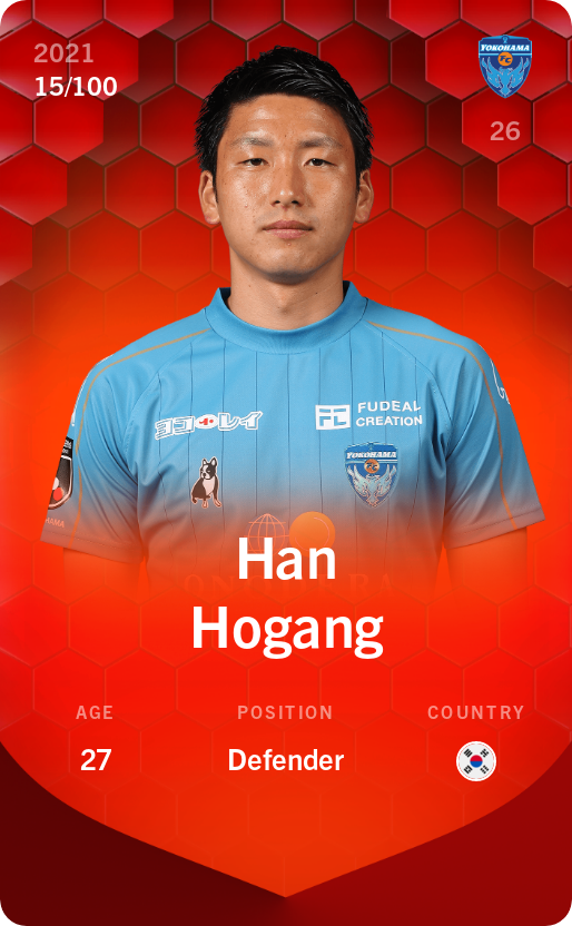 Sorare - Sorare Official - Han Hogang 2021-22 • Rare 15/100 - NFT # 38798020765002676568448803520290254081841812825882973650880427100218369485906
