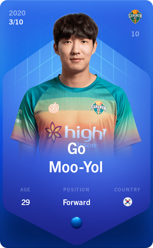 Sorare - Sorare Official - Go Moo-Yol 2020-21 • Super Rare 3/10 - NFT # 11020679734774654480543818993332849603995359196809755082917305500910734737500