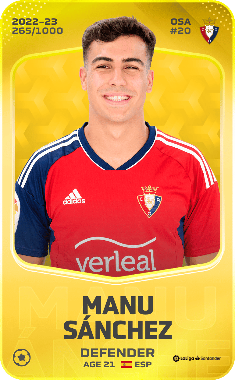 Manu Sánchez 2022-23 • Limited 265/1000