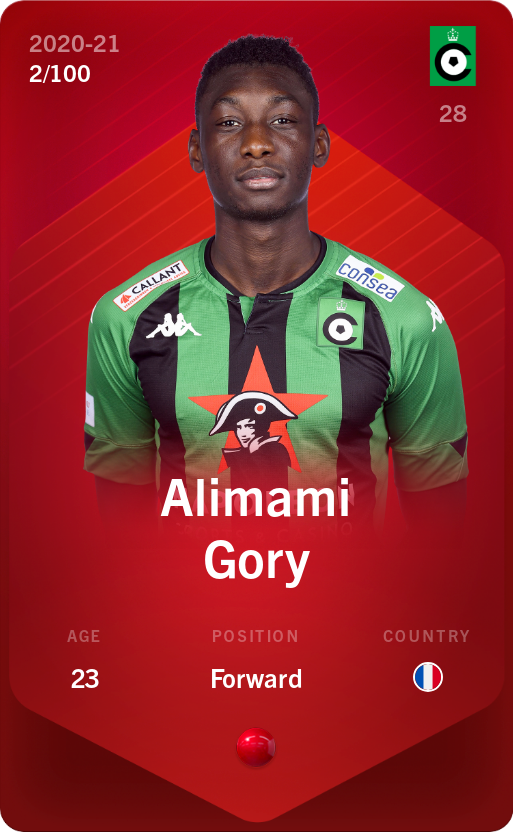 Sorare - Sorare Official - Alimami Gory 2020-21 • Rare 2/100 - NFT # 114211832664356663410522566689818302397522232758087903017880780945883243600658