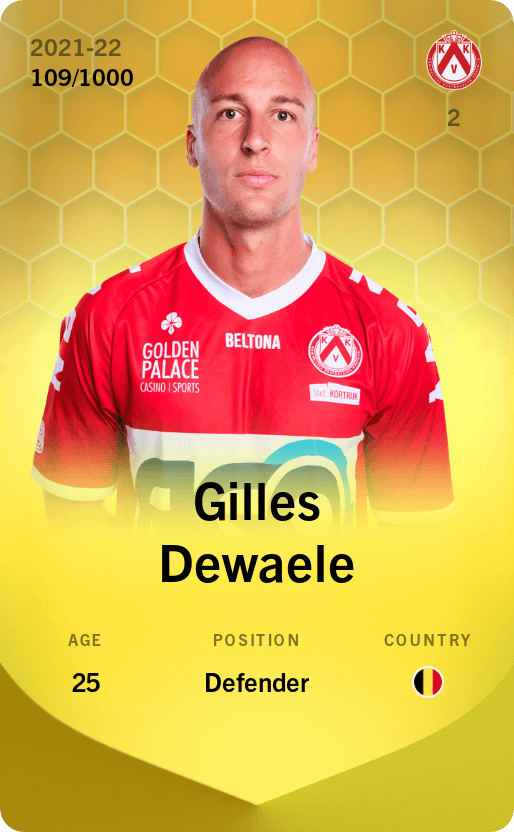 Gilles Dewaele 2021-22 • Limited 109/1000