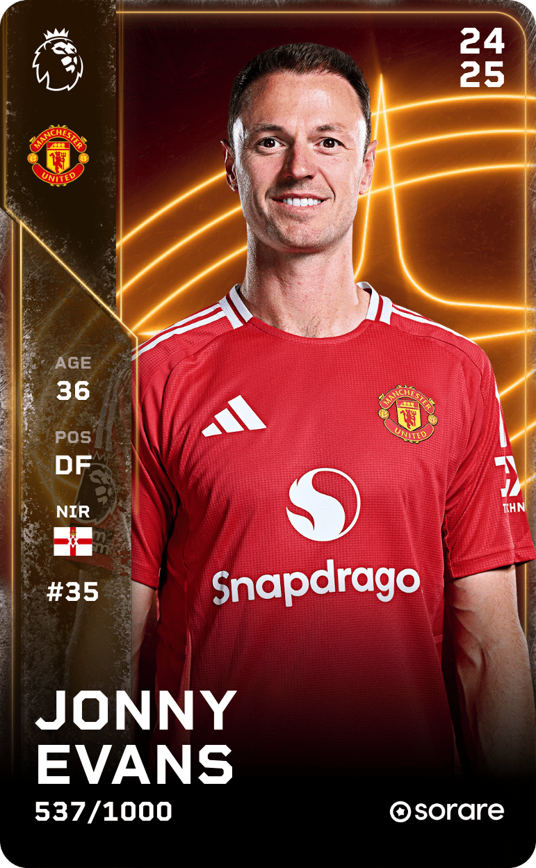 Jonny Evans  2024-25 • Limited 537/1000