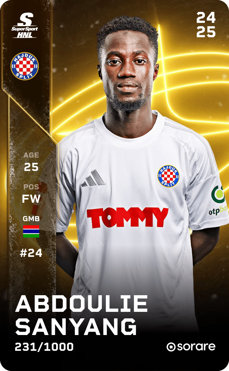Abdoulie Sanyang 2024-25 • Limited 231/1000