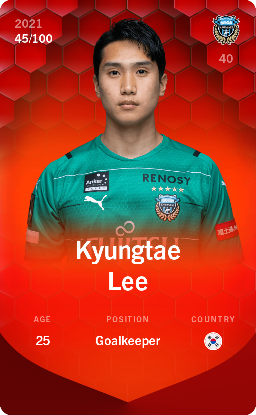 Sorare - Sorare Official - Kyungtae Lee 2021-22 • Rare 45/100 - NFT # 4526036785211470106118060645439876621949402686998407413344574286400087615500