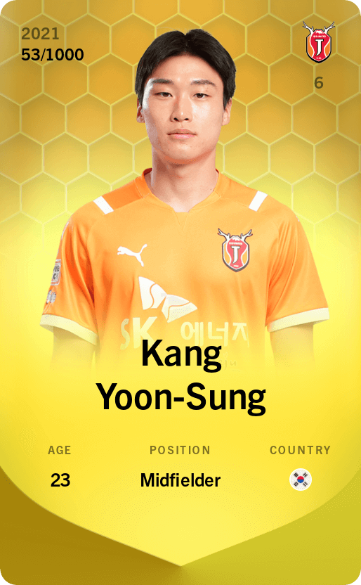 Kang Yoon-Sung 2021-22 • Limited 53/1000