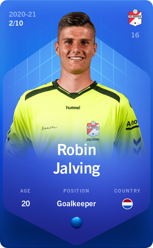 Sorare - Sorare Official - Robin Jalving 2020-21 • Super Rare 2/10 - NFT # 40807273473710855650231485140498342650258686857431787398411271060448728880126