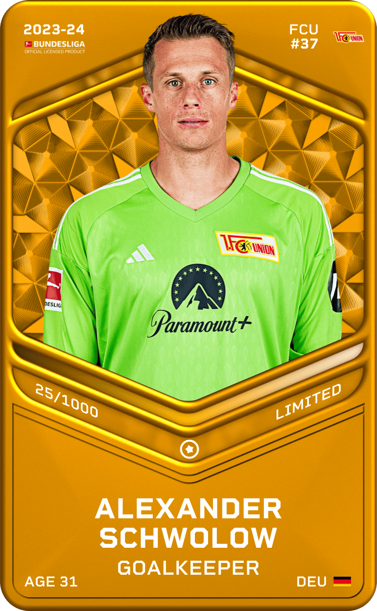 Alexander Schwolow 2023-24 • Limited 25/1000