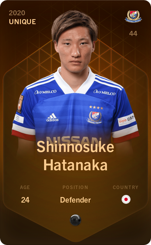 Sorare - Sorare Official - Shinnosuke Hatanaka 2020-21 • Unique - NFT # 68397573117873717648185683234504782925179548062336882134943592621928041384860