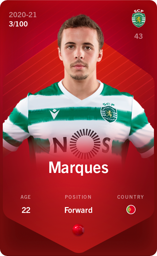 Sorare - Sorare Official - Marques 2020-21 • Rare 3/100 - NFT # 11561791071022866307737776424246119287845642665897157444959290727917367293106