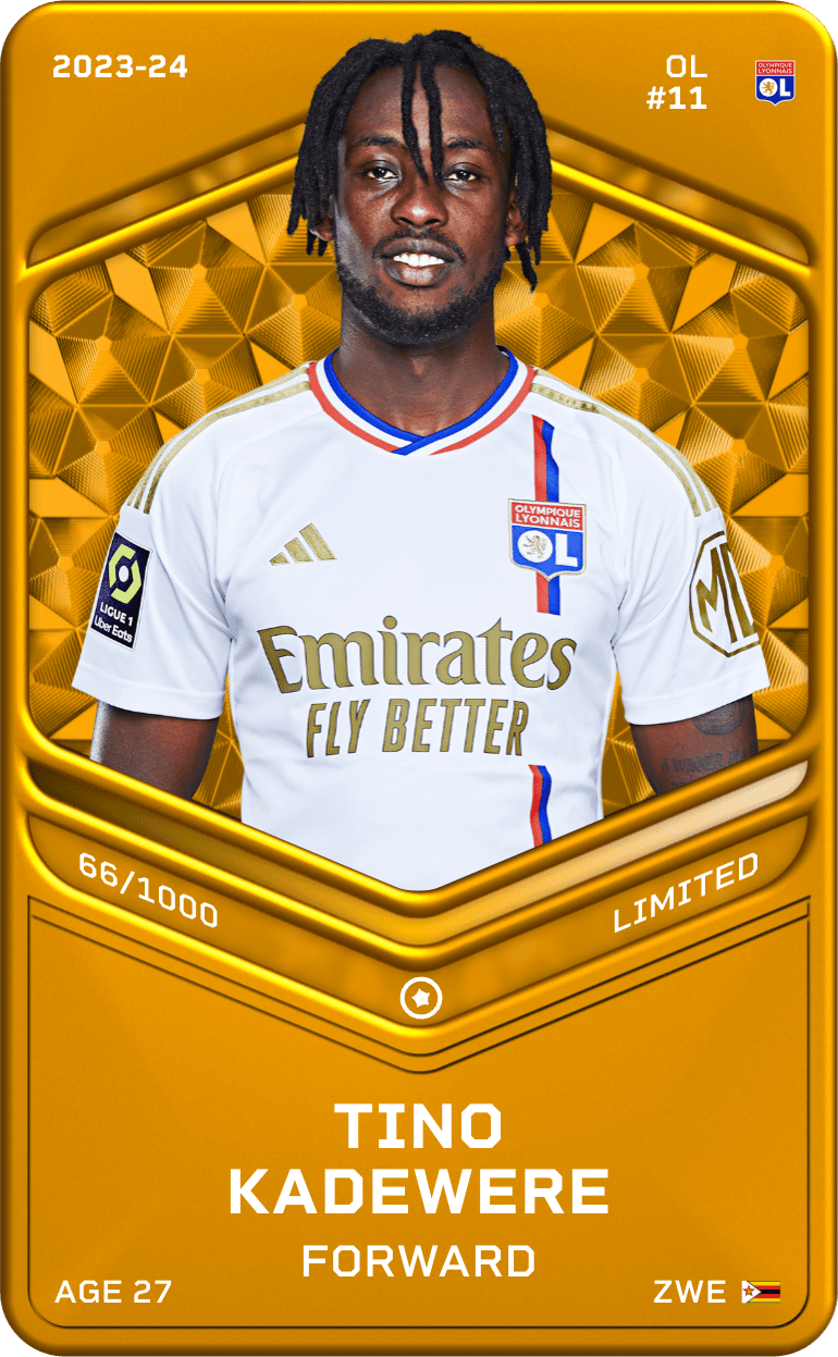 Tino Kadewere 2023-24 • Limited 66/1000