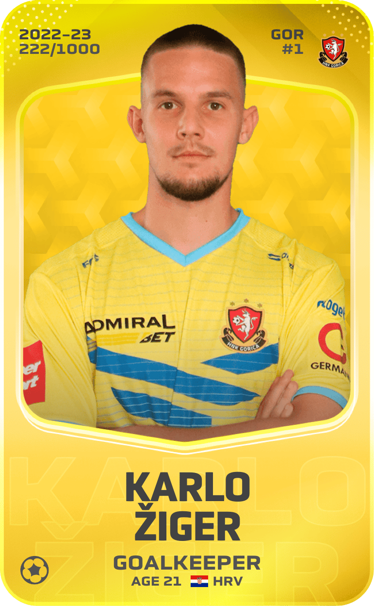 Karlo Žiger 2022-23 • Limited 222/1000