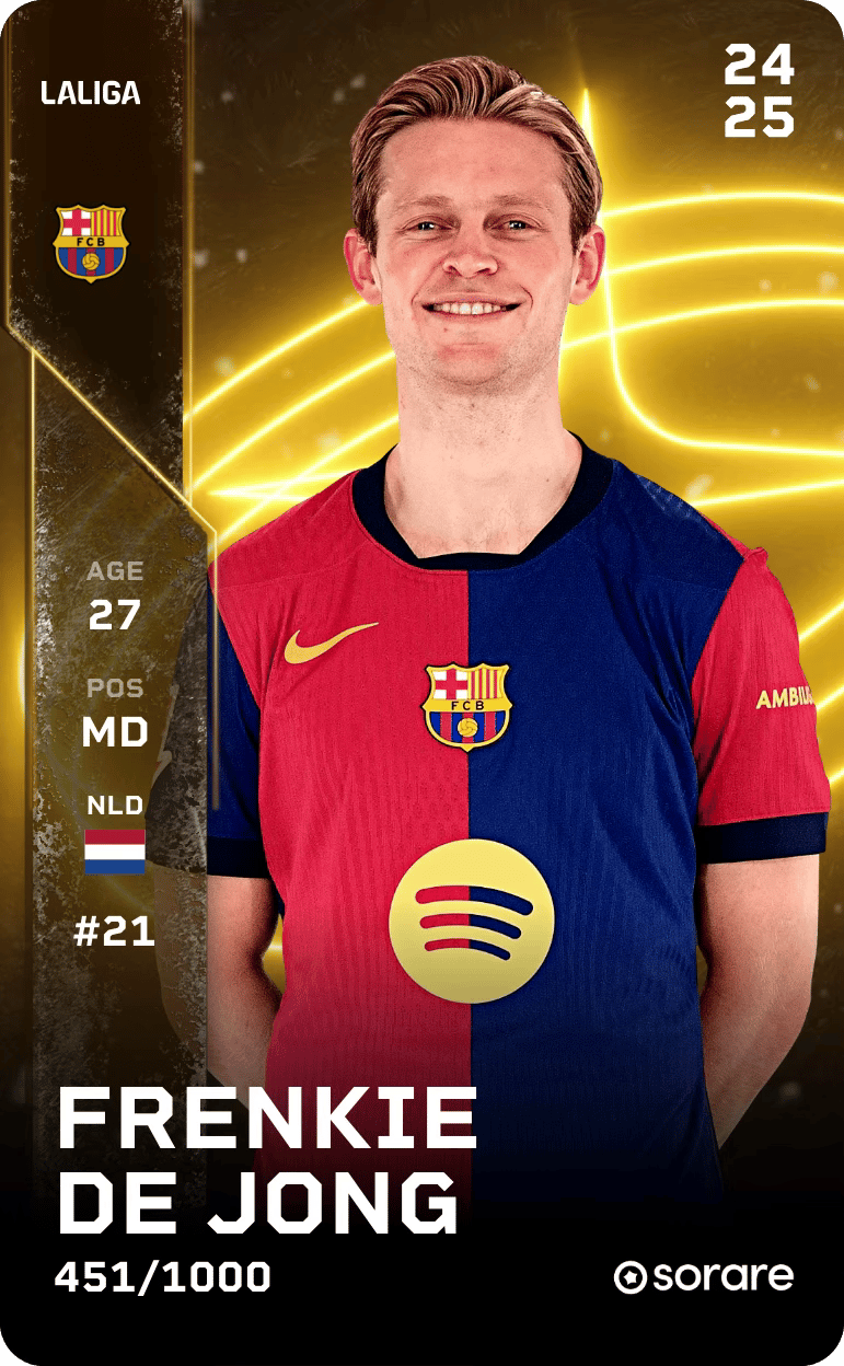 Frenkie de Jong 2024-25 • Limited 451/1000