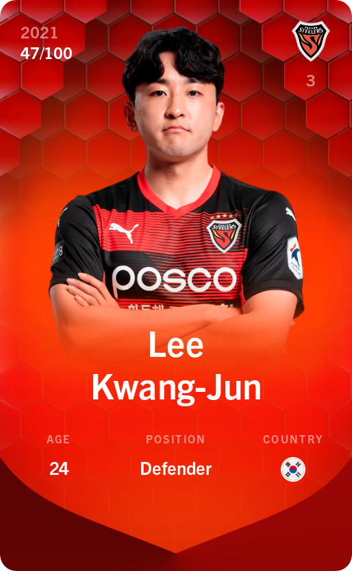 Sorare - Sorare Official - Lee Kwang-Jun 2021-22 • Rare 47/100 - NFT # 22951912316142396523495543056081786415048522348705025178790341414434298551279