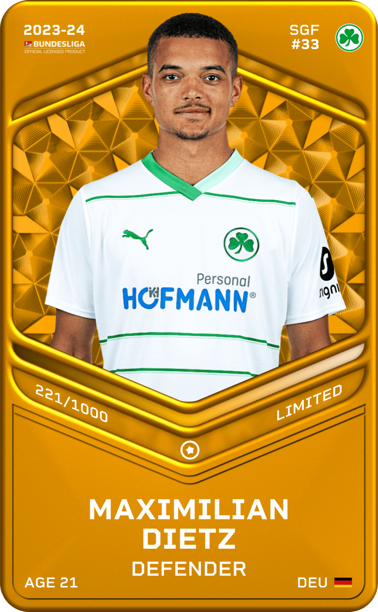 Maximilian Dietz 2023-24 • Limited 221/1000