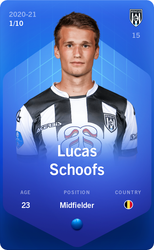Sorare - Sorare Official - Lucas Schoofs 2020-21 • Super Rare 1/10 - NFT # 37572410466799955348422901669471265482759373439973276663627995037494300814755