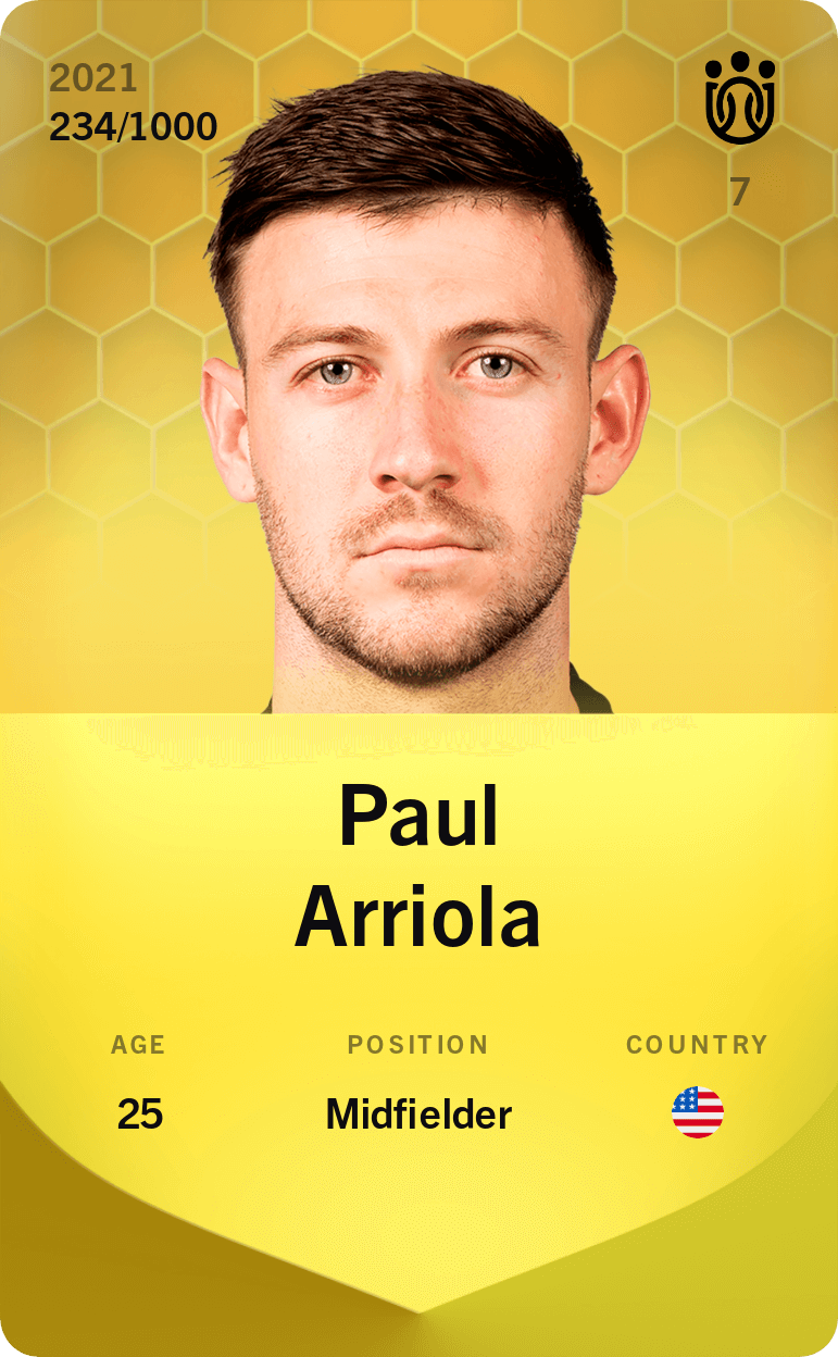 Paul Arriola 2021-22 • Limited 234/1000