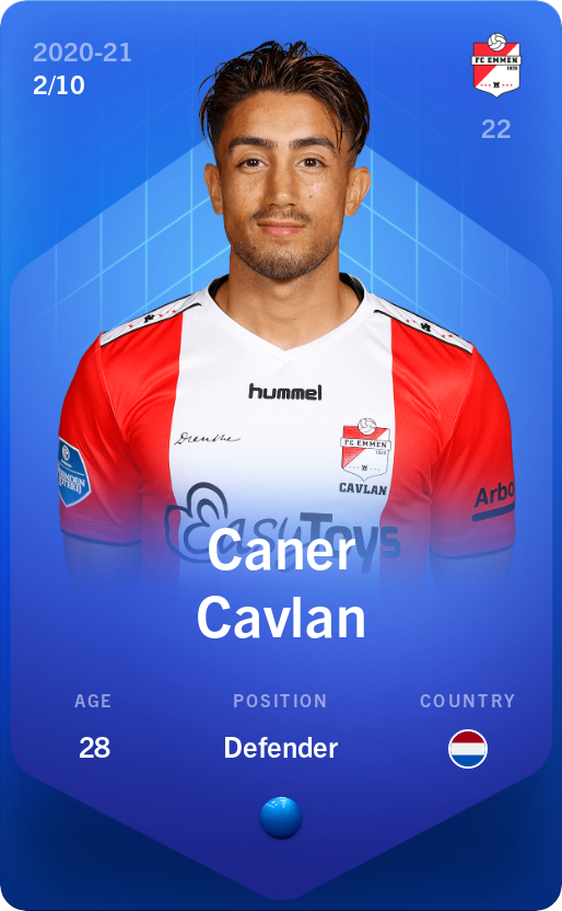 Sorare - Sorare Official - Caner Cavlan 2020-21 • Super Rare 2/10 - NFT # 41104743310841785106158865018312842135613675191550556760022032313788659376122