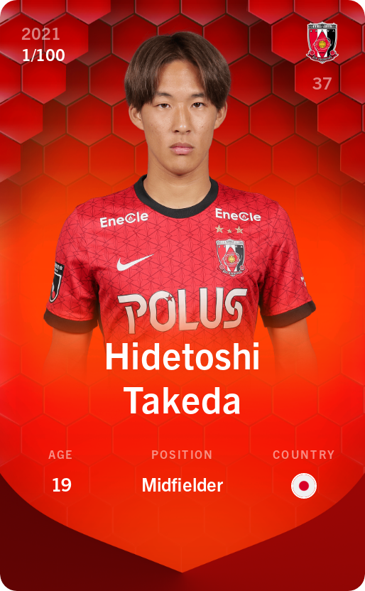 Sorare - Sorare Official - Hidetoshi Takeda 2021-22 • Rare 1/100 - NFT # 14812499721540423215801828770466071127255860838827017644313858303827777933844