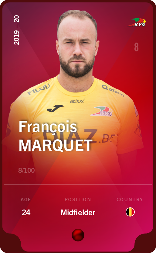Sorare - Sorare Official - François Marquet 2019-20 • Rare 8/100 - NFT # 79196167901313676180927211020651523351363827412838293065486276937729158997565