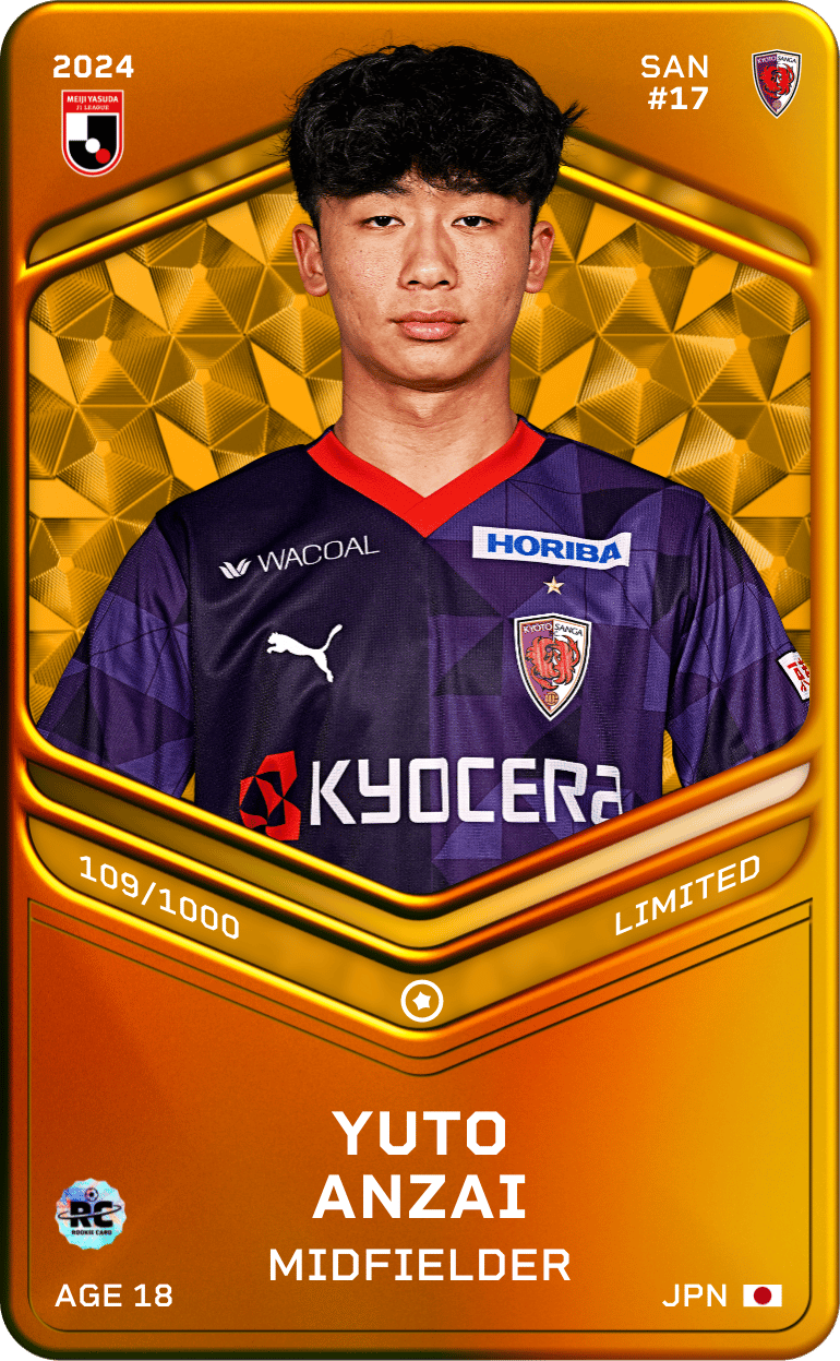 Yuto Anzai 2024-25 • Limited 109/1000