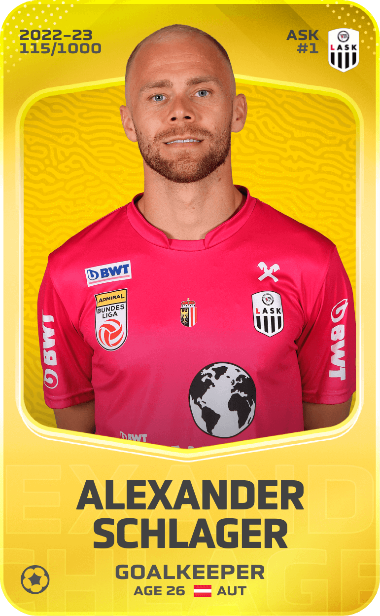 Alexander Schlager 2022-23 • Limited 115/1000