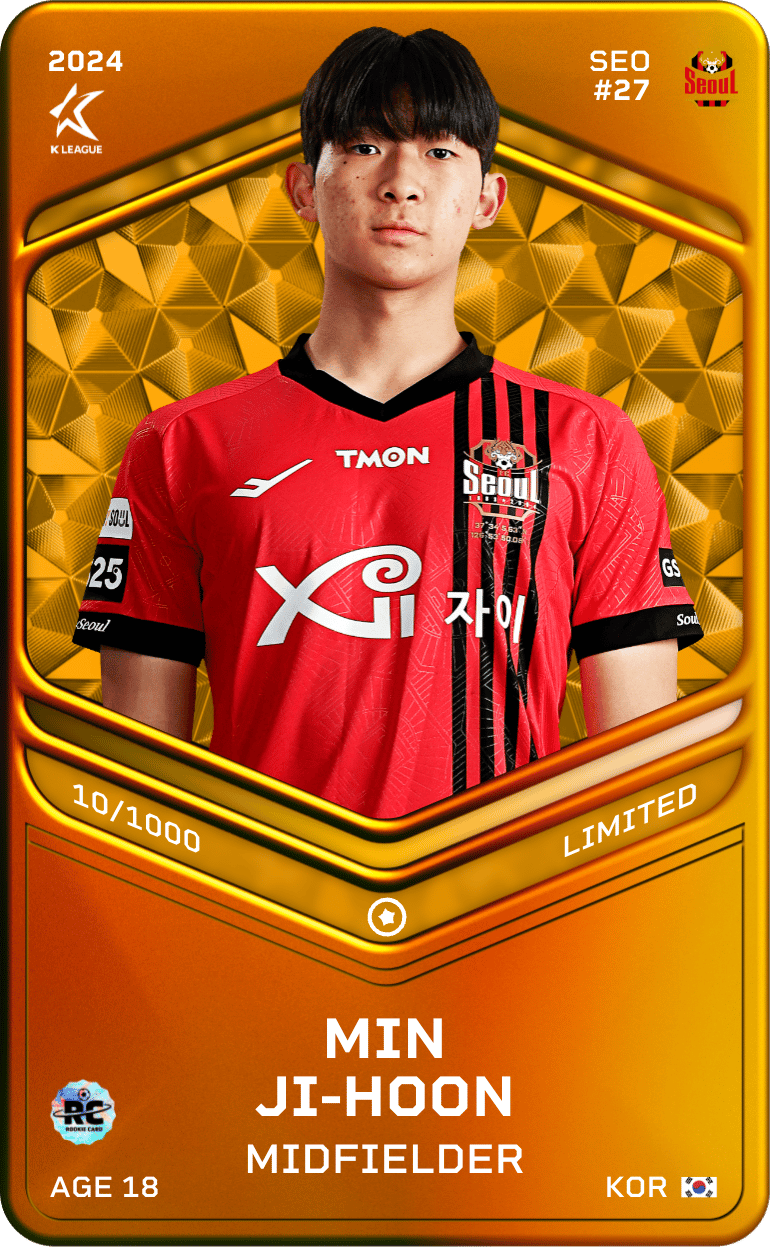 Min Ji-Hoon 2024-25 • Limited 10/1000