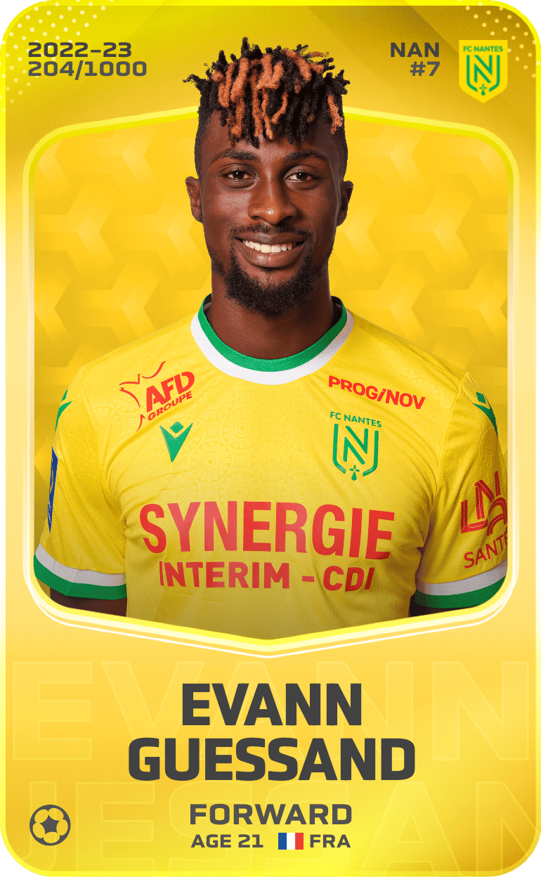 Evann Guessand 2022-23 • Limited 204/1000