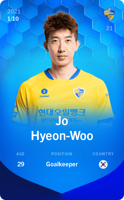 Jo Hyeon Woo 2021 22 Super Rare 1 10