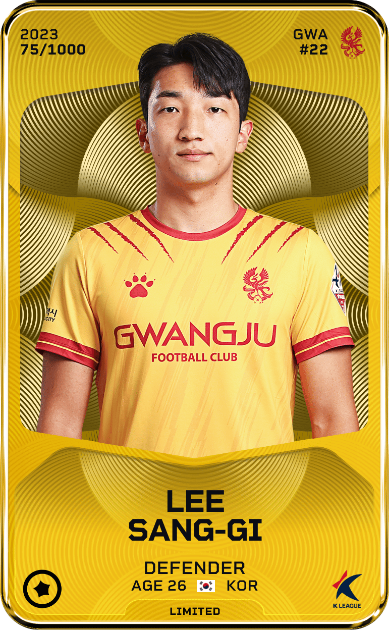 Lee Sang-Gi 2023-24 • Limited 75/1000