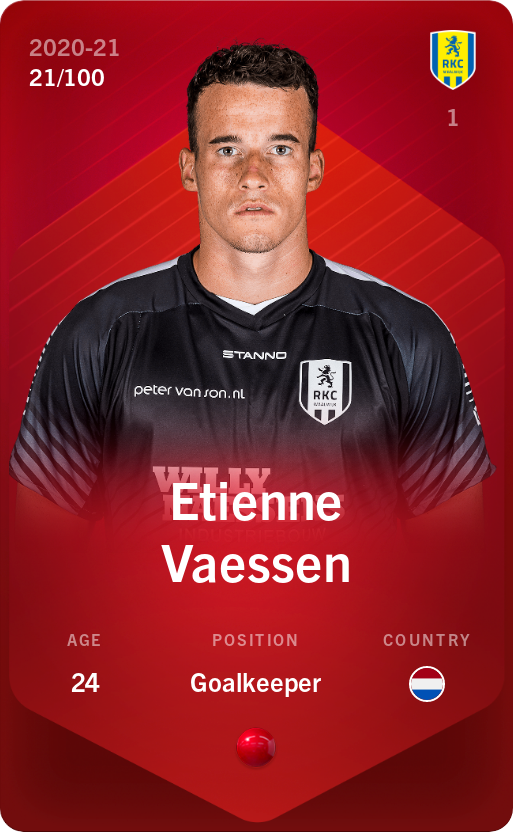 Sorare - Sorare Official - Etienne Vaessen 2020-21 • Rare 21/100 - NFT # 94765083138867812965314813633966662277634818593264076944303812695076745785239