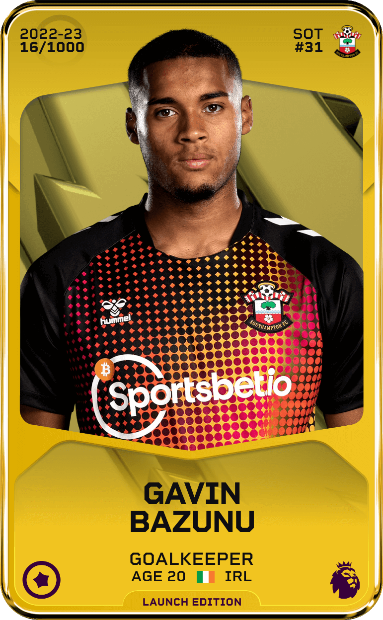 Gavin Bazunu 2022-23 • Limited 16/1000