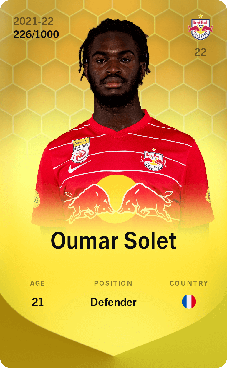  Oumar Solet 2021-22 • Limited 226/1000