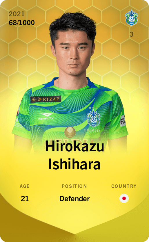 Hirokazu Ishihara 2021-22 • Limited 68/1000