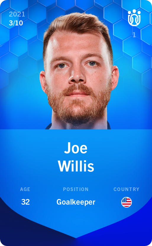 Sorare - Sorare Official - Joe Willis 2021-22 • Super Rare 3/10 - NFT # 42648906496476446216934460527409725549529152772792905140324390760011047849087