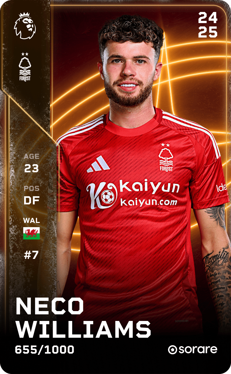 Neco Williams 2024-25 • Limited 655/1000