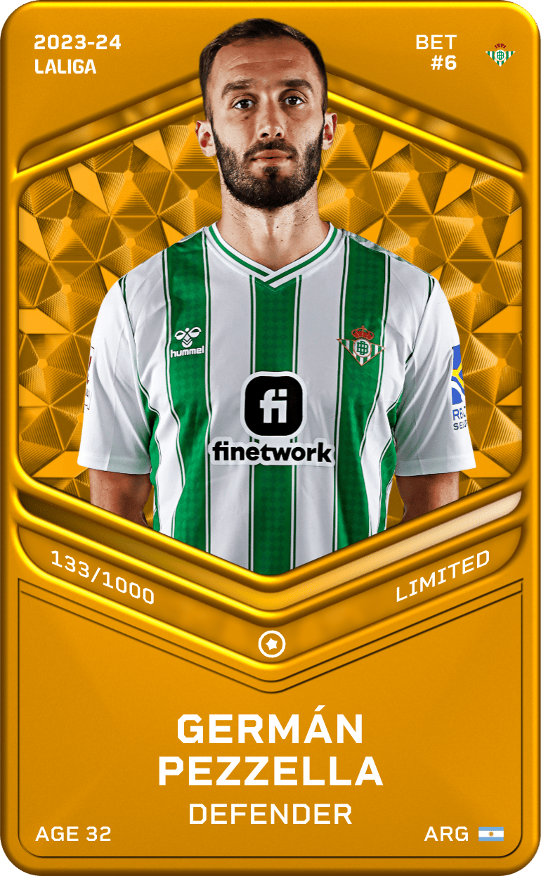 Germán Pezzella 2023-24 • Limited 133/1000