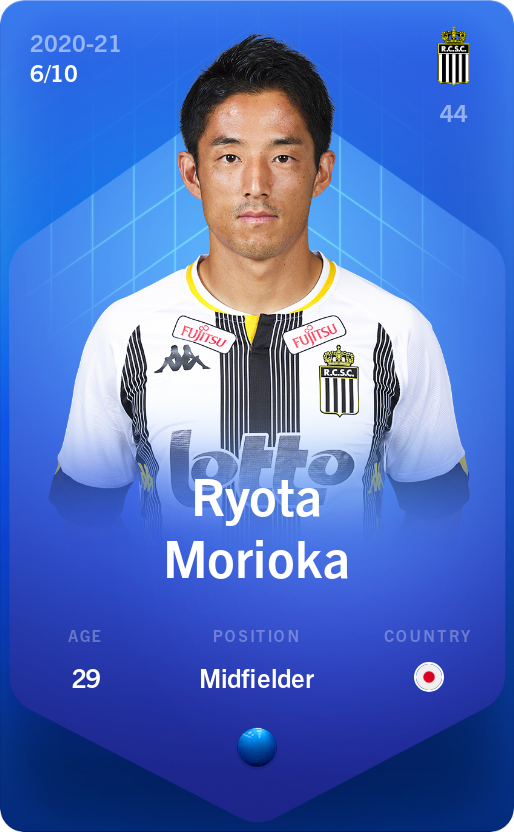 Sorare - Sorare Official - Ryota Morioka 2020-21 • Super Rare 6/10 - NFT # 854949487062964276773262048610632956480351692889509876837331485639524651725
