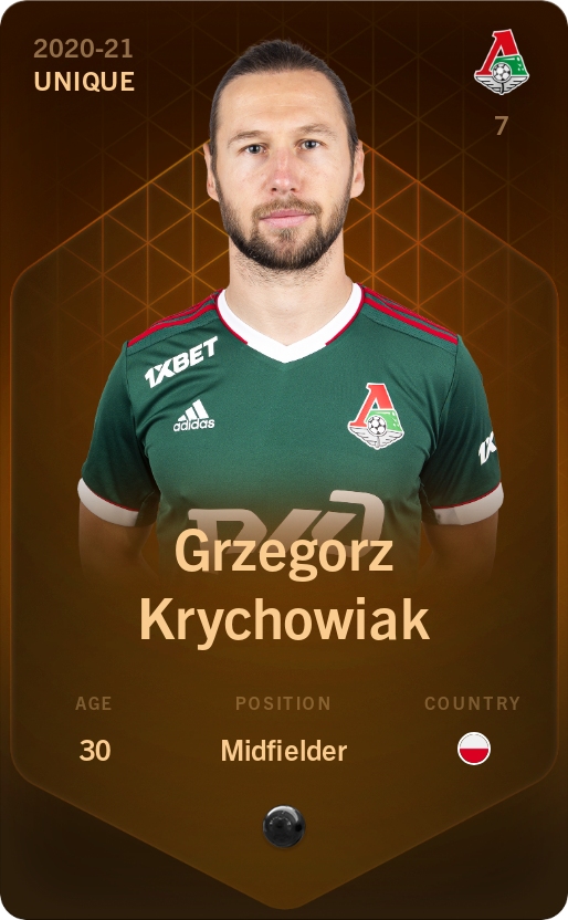 Sorare - Sorare Official - Grzegorz Krychowiak 2020-21 • Unique - NFT # 25681448166209729038754114208904041956762587797299900575519246353509204937411