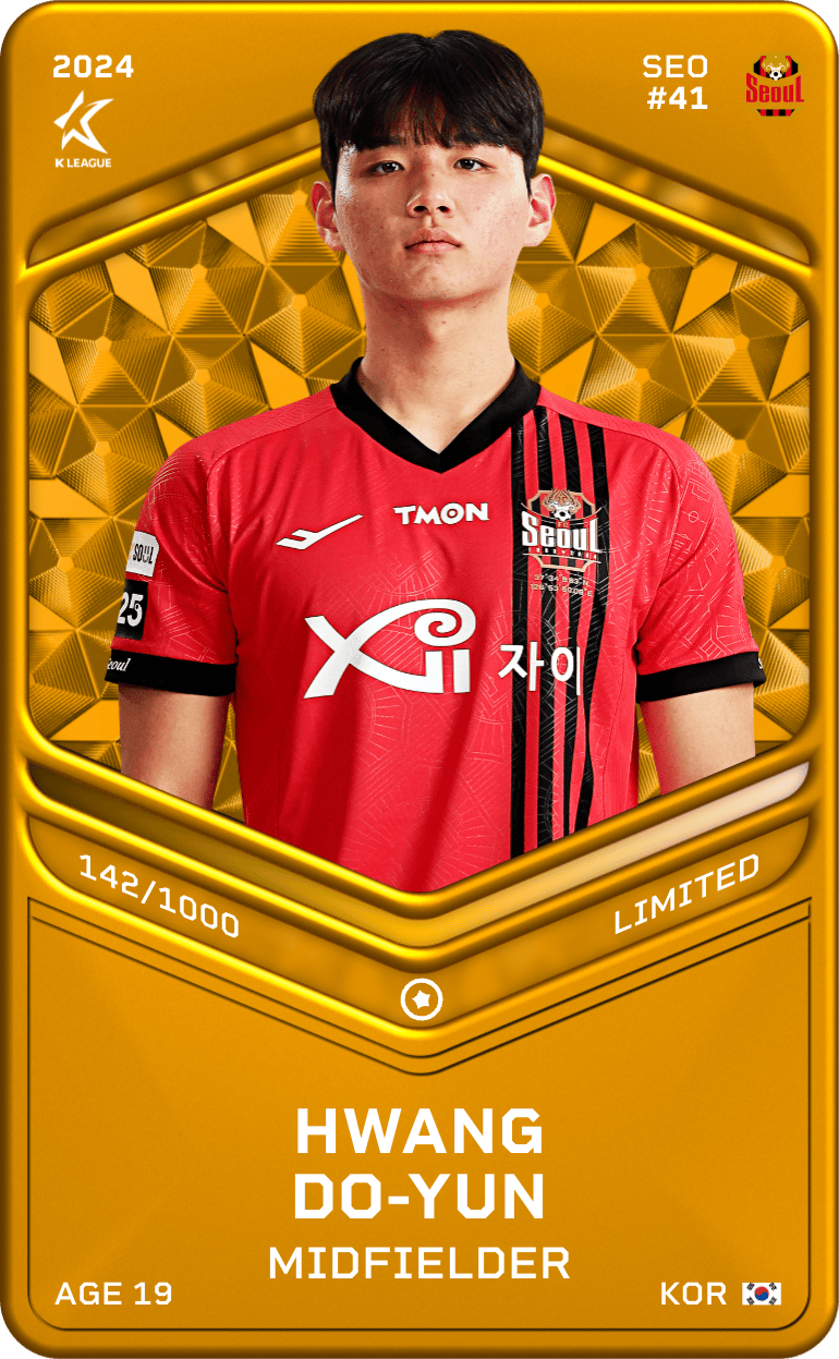 Hwang Do-Yun 2024-25 • Limited 142/1000